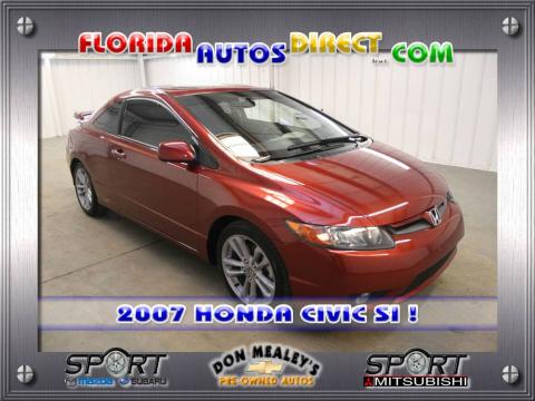Habanero Red Pearl Honda Civic Si Coupe.  Click to enlarge.