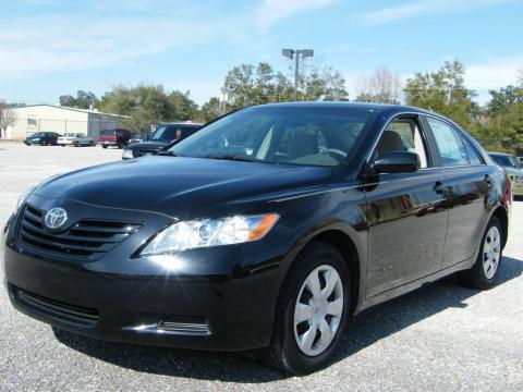 Black Toyota Camry LE.  Click to enlarge.