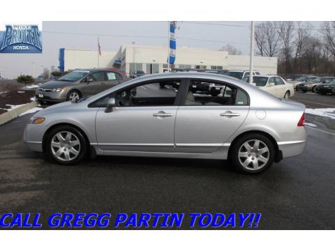 Alabaster Silver Metallic Honda Civic LX Sedan.  Click to enlarge.