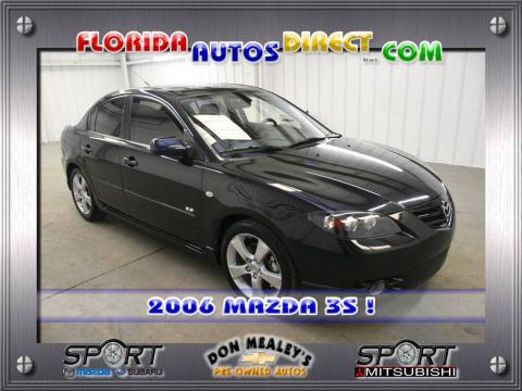 Black Mica Mazda MAZDA3 s Grand Touring Sedan.  Click to enlarge.