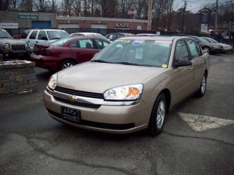 Light Driftwood Metallic Chevrolet Malibu LS V6 Sedan.  Click to enlarge.