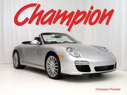 Arctic Silver Metallic Porsche 911 Carrera Cabriolet.  Click to enlarge.