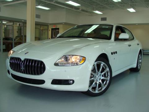Bianco Eldorado (White) Maserati Quattroporte S.  Click to enlarge.