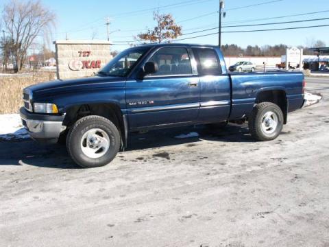 Patriot Blue Pearlcoat Dodge Ram 1500 SLT Extended Cab 4x4.  Click to enlarge.