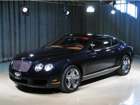 Dark Sapphire Bentley Continental GT .  Click to enlarge.