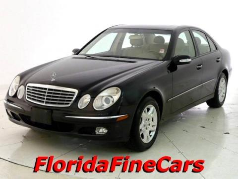 Black Mercedes-Benz E 320 Sedan.  Click to enlarge.
