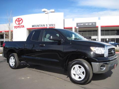 Black Toyota Tundra Double Cab 4x4.  Click to enlarge.