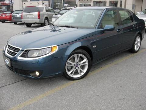 Fusion Blue Metallic Saab 9-5 2.3T Sedan.  Click to enlarge.