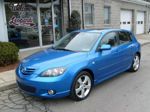 Winning Blue Mica Mazda MAZDA3 s Hatchback.  Click to enlarge.