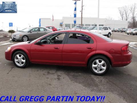 Inferno Red Crystal Pearl Dodge Stratus SXT Sedan.  Click to enlarge.