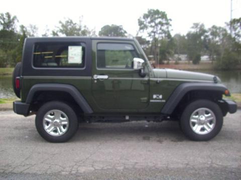 Jeep Green Metallic Jeep Wrangler X 4x4.  Click to enlarge.