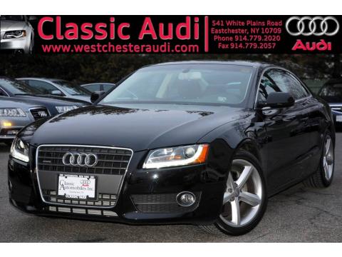 Brilliant Black Audi A5 2.0T quattro Coupe.  Click to enlarge.