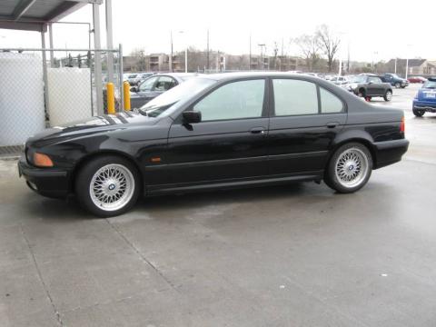 Jet Black BMW 5 Series 528i Sedan.  Click to enlarge.