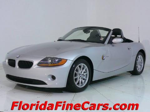 Titanium Silver Metallic BMW Z4 2.5i Roadster.  Click to enlarge.