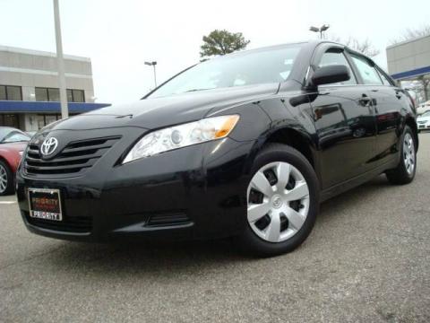 Black Toyota Camry LE.  Click to enlarge.