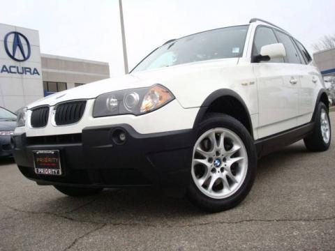 Alpine White BMW X3 2.5i.  Click to enlarge.