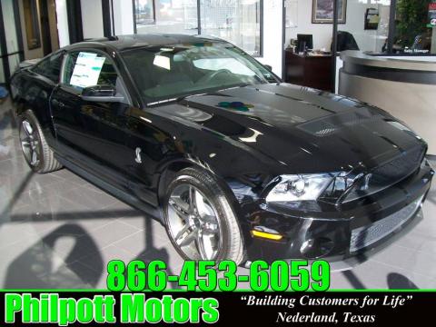 Black Ford Mustang Shelby GT500 Coupe.  Click to enlarge.