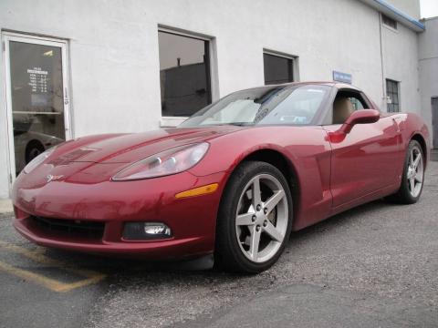 Monterey Red Metallic Chevrolet Corvette Coupe.  Click to enlarge.
