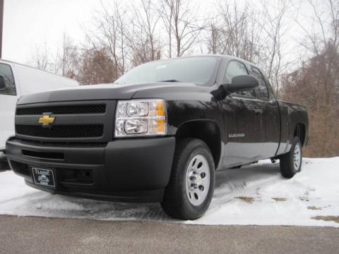 Black Chevrolet Silverado 1500 Extended Cab.  Click to enlarge.