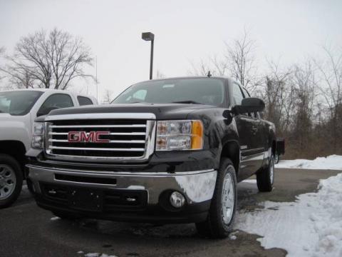 Onyx Black GMC Sierra 1500 SLE Extended Cab 4x4.  Click to enlarge.