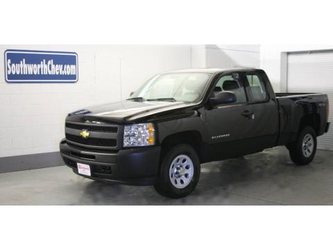 Black Chevrolet Silverado 1500 Extended Cab 4x4.  Click to enlarge.