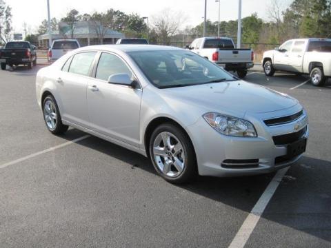 Silver Ice Metallic Chevrolet Malibu LT Sedan.  Click to enlarge.