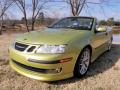 2004 Saab 9-3 Aero Convertible Lime Yellow Metallic