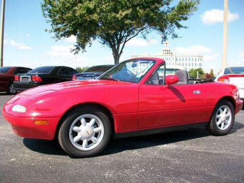 Classic Red Mazda MX-5 Miata Roadster. Click to enlarge. Classic Red Mazda MX-5 Miata Roadster. Click to enlarge.