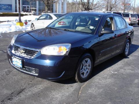 Dark Blue Metallic Chevrolet Malibu LS Sedan.  Click to enlarge.
