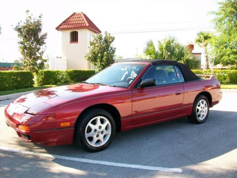 Cherry Red Pearl Metallic Nissan 240SX SE Convertible.  Click to enlarge.