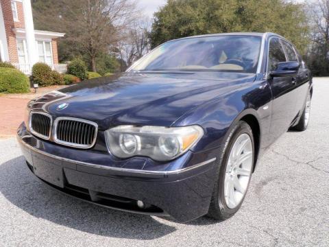 Orient Blue Metallic BMW 7 Series 745Li Sedan.  Click to enlarge.