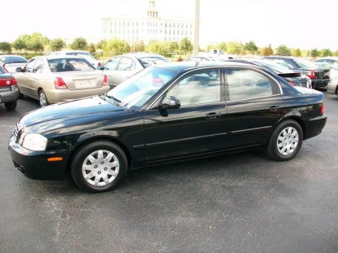Black Kia Optima LX.  Click to enlarge.