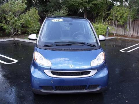 Blue Metallic Smart fortwo passion coupe.  Click to enlarge.