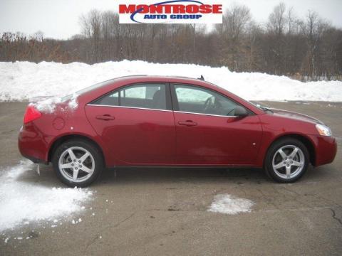 Performance Red Metallic Pontiac G6 GT Sedan.  Click to enlarge.