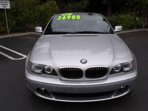 Titanium Silver Metallic BMW 3 Series 330i Convertible.  Click to enlarge.