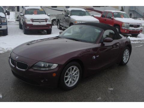 Merlot Red Metallic BMW Z4 2.5i Roadster. Click to enlarge. Merlot Red Metallic BMW Z4 2.5i Roadster. Click to enlarge.
