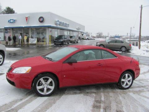 Crimson Red Pontiac G6 GT Convertible.  Click to enlarge.