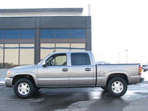 Silver Birch Metallic GMC Sierra 1500 SLT Crew Cab 4x4.  Click to enlarge.