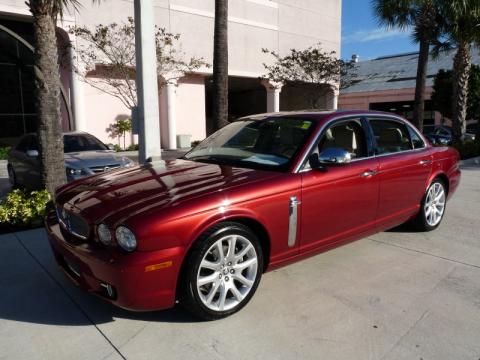Radiance Red Metallic Jaguar XJ Vanden Plas.  Click to enlarge.