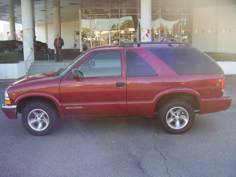 Dark Cherry Red Metallic Chevrolet Blazer LS.  Click to enlarge.