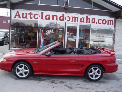 Rio Red Ford Mustang GT Convertible.  Click to enlarge.