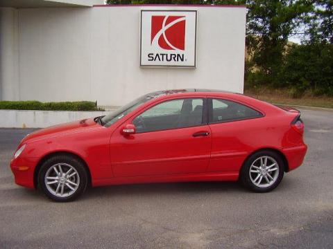 Magma Red Mercedes-Benz C 230 Kompressor Coupe.  Click to enlarge.