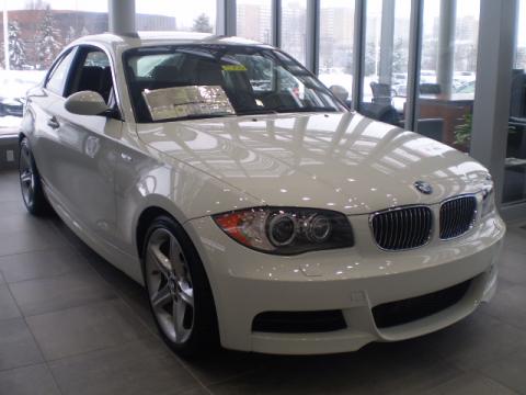 Alpine White BMW 1 Series 135i Coupe.  Click to enlarge.