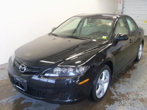Onyx Black Mazda MAZDA6 i Touring Sedan.  Click to enlarge.