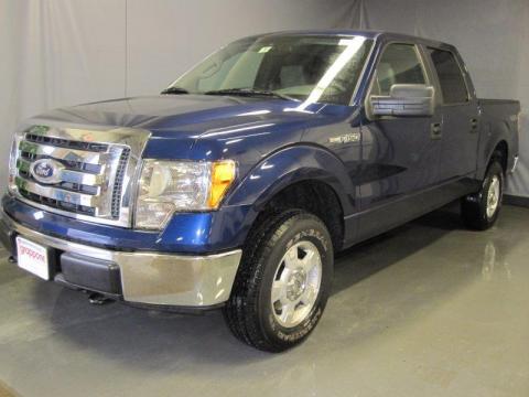 Dark Blue Pearl Metallic Ford F150 XLT SuperCrew 4x4.  Click to enlarge.