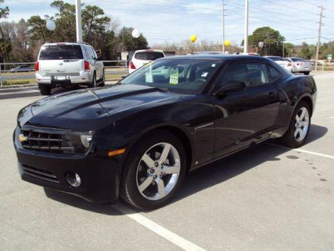 Black Chevrolet Camaro LT Coupe.  Click to enlarge.