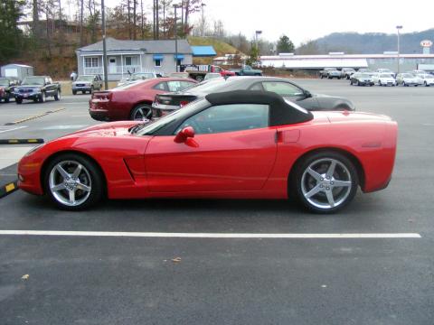 Victory Red Chevrolet Corvette Convertible.  Click to enlarge.