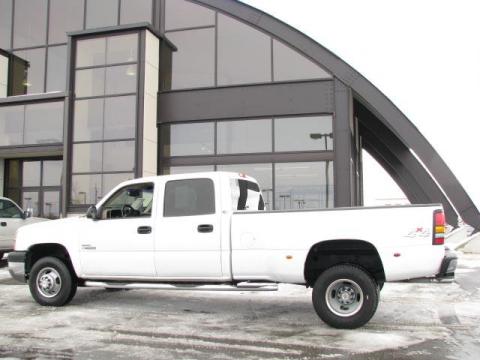 Summit White Chevrolet Silverado 3500 LS Crew Cab 4x4 Dually. Click to enlarge. Summit White Chevrolet Silverado 3500 LS Crew Cab 4x4 Dually. Click to enlarge.