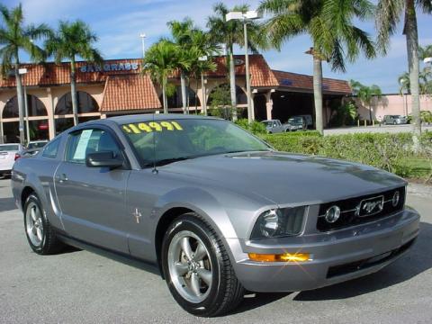 Tungsten Grey Metallic Ford Mustang V6 Premium Coupe.  Click to enlarge.