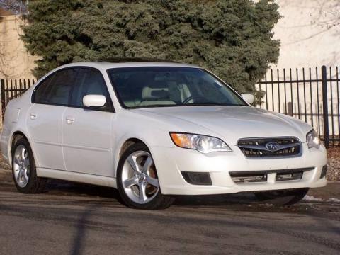 Satin White Pearl Subaru Legacy 2.5i Sedan.  Click to enlarge.